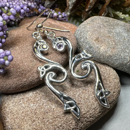 Graceful Trinity Knot Earrings