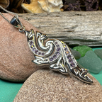 Mystic Elegance Trinity Knot Necklace