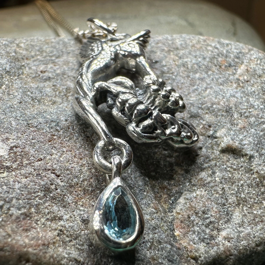 Summer Rain Hummingbird Necklace