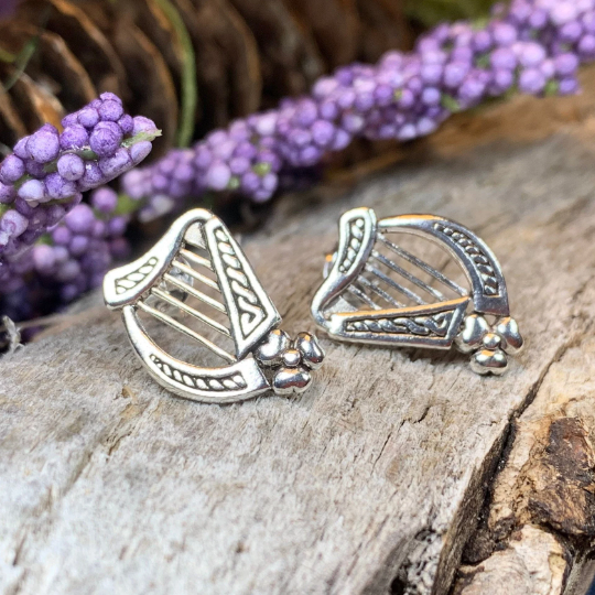 Cian Harp Post Earrings