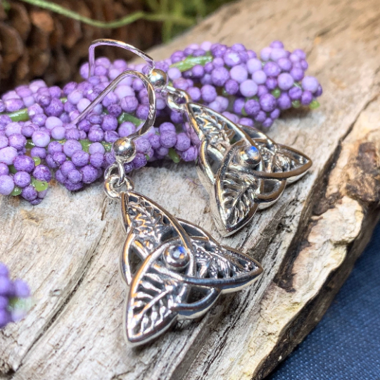 Oak Ash Thorn Trinity Knot Earrings