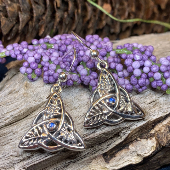 Oak Ash Thorn Trinity Knot Earrings