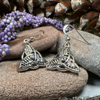 Oak Ash Thorn Trinity Knot Earrings