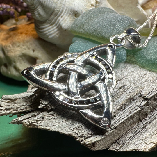 Ombre Trinity Knot Necklace