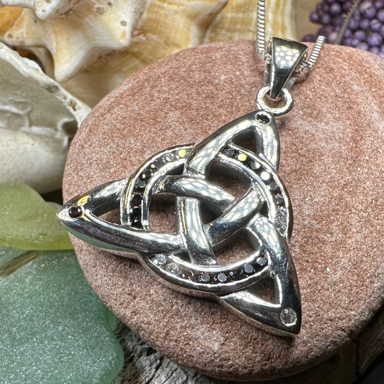 Ombre Trinity Knot Necklace