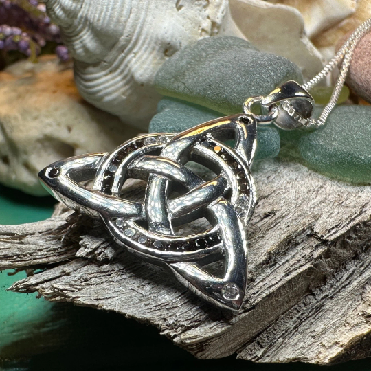 Ombre Trinity Knot Necklace