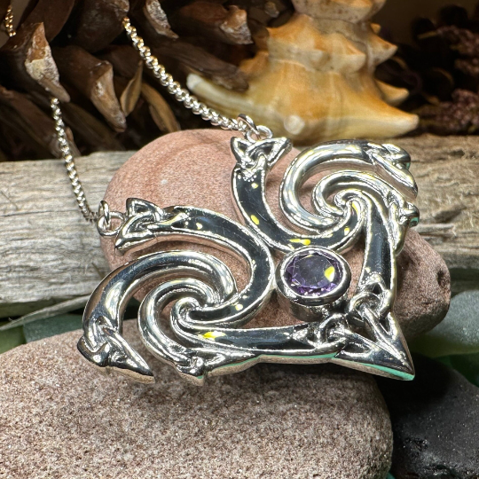 Marsaili Trinity Knot Necklace