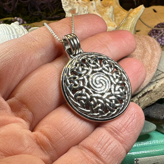 Eternal Celtic Spiral Necklace