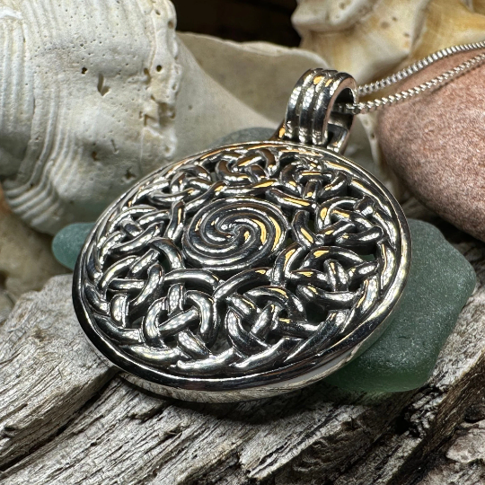 Eternal Celtic Spiral Necklace