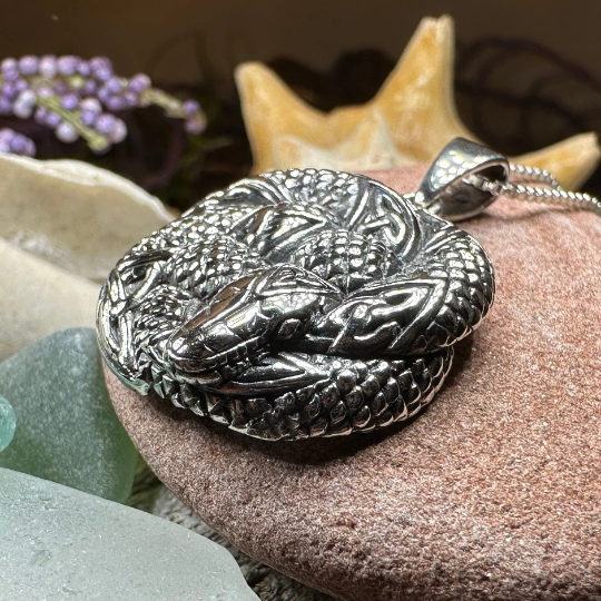 Forever Bound Celtic Snake Necklace