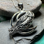 Celtic Midnight Owl Necklace