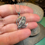 Celtic Midnight Owl Necklace