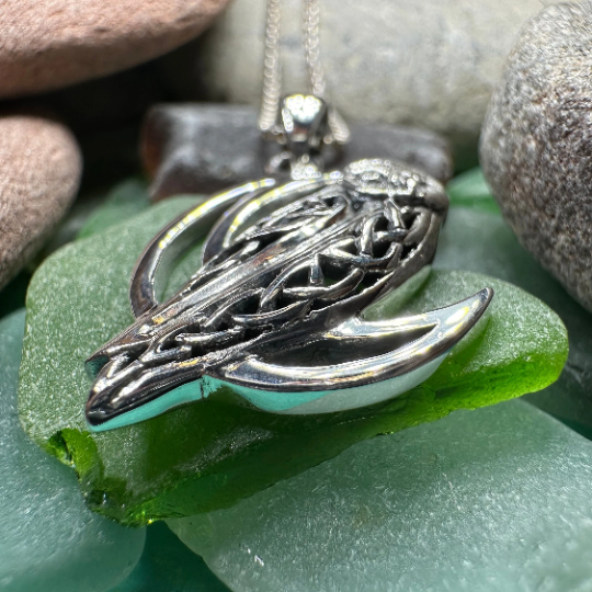 Celtic Midnight Owl Necklace