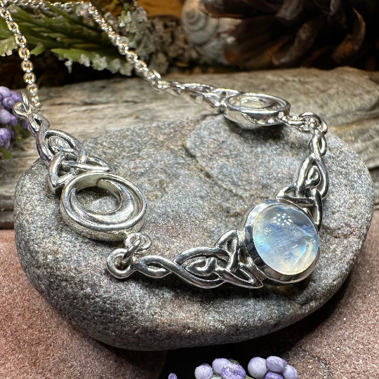 Celtic Triple Moon Necklace
