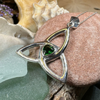 McKenna Trinity Knot Heart Necklace