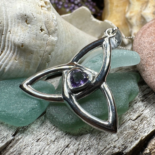 McKenna Trinity Knot Heart Necklace