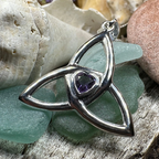 McKenna Trinity Knot Heart Necklace