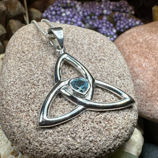 McKenna Trinity Knot Heart Necklace