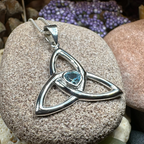 McKenna Trinity Knot Heart Necklace