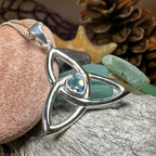 McKenna Trinity Knot Heart Necklace