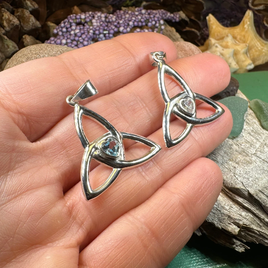 McKenna Trinity Knot Heart Necklace