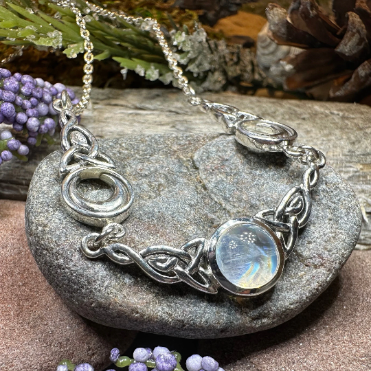 Celtic Triple Moon Necklace