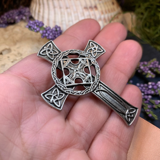 Antique Celtic Cross Brooch