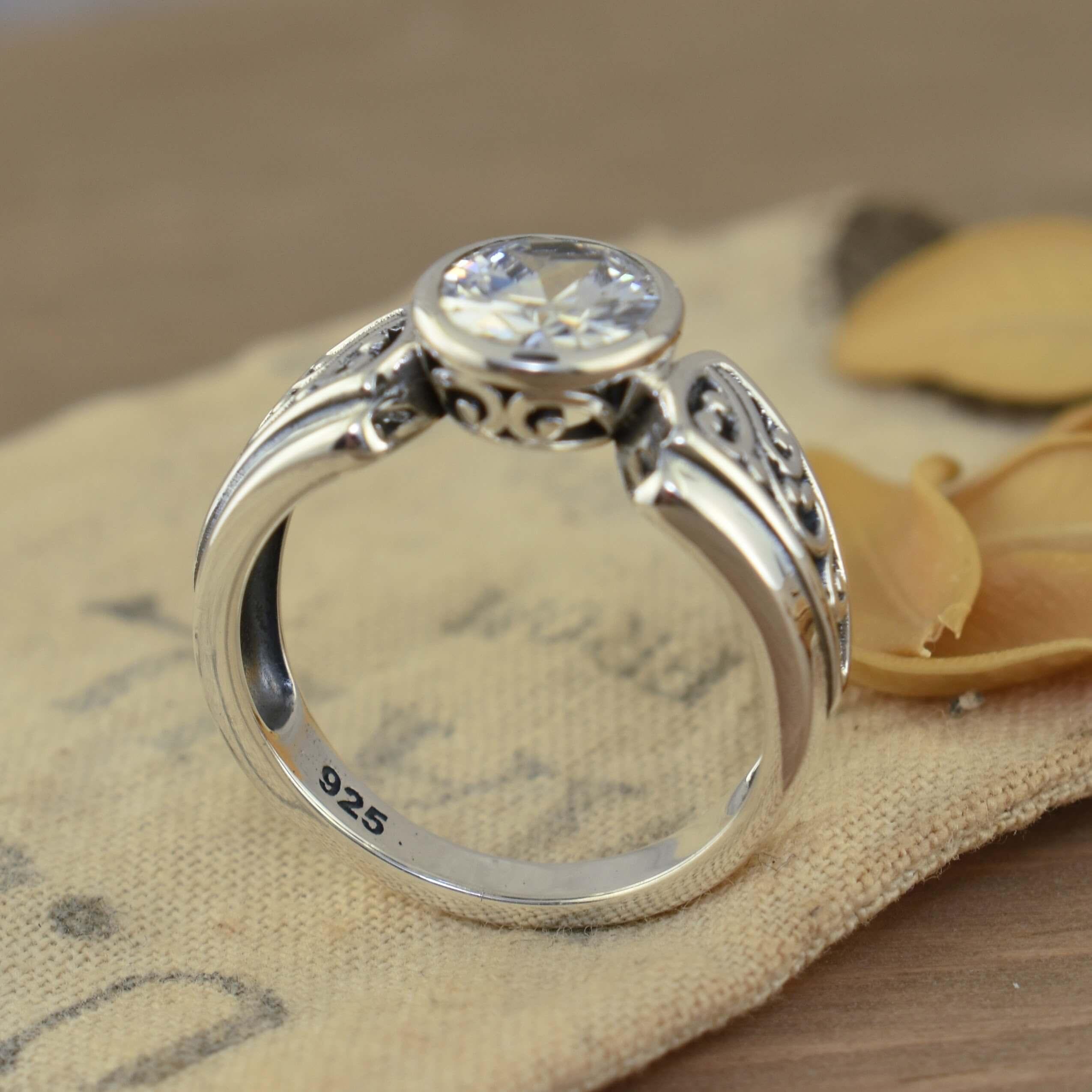 Radiant Filigree Ring