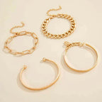 Elan Mercer Gold Bracelet Set
