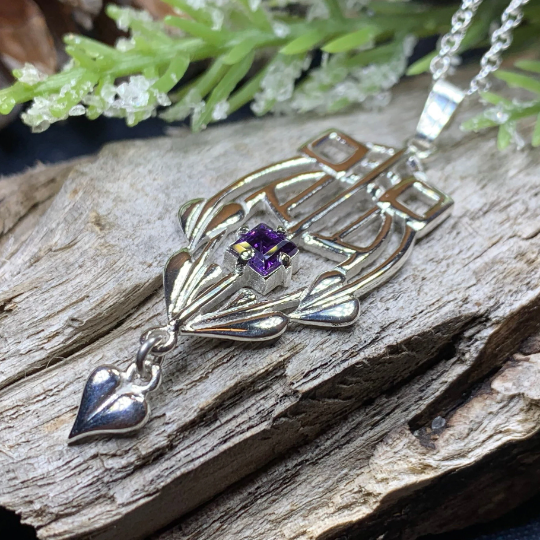 Scottish Mackintosh Thistle Necklace