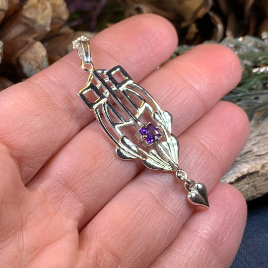 Scottish Mackintosh Thistle Necklace