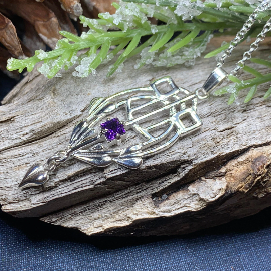 Scottish Mackintosh Thistle Necklace