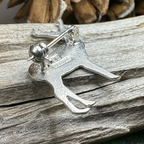 Silver Highland Stag Brooch