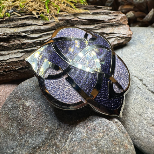 Enamel Celtic Knot Brooch