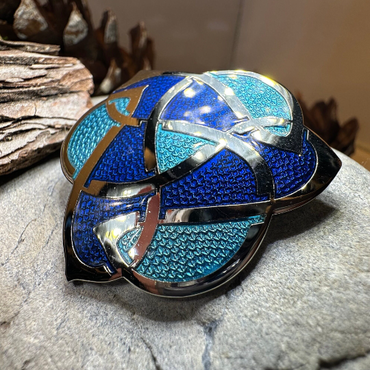Enamel Celtic Knot Brooch