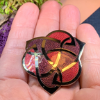 Enamel Celtic Knot Brooch