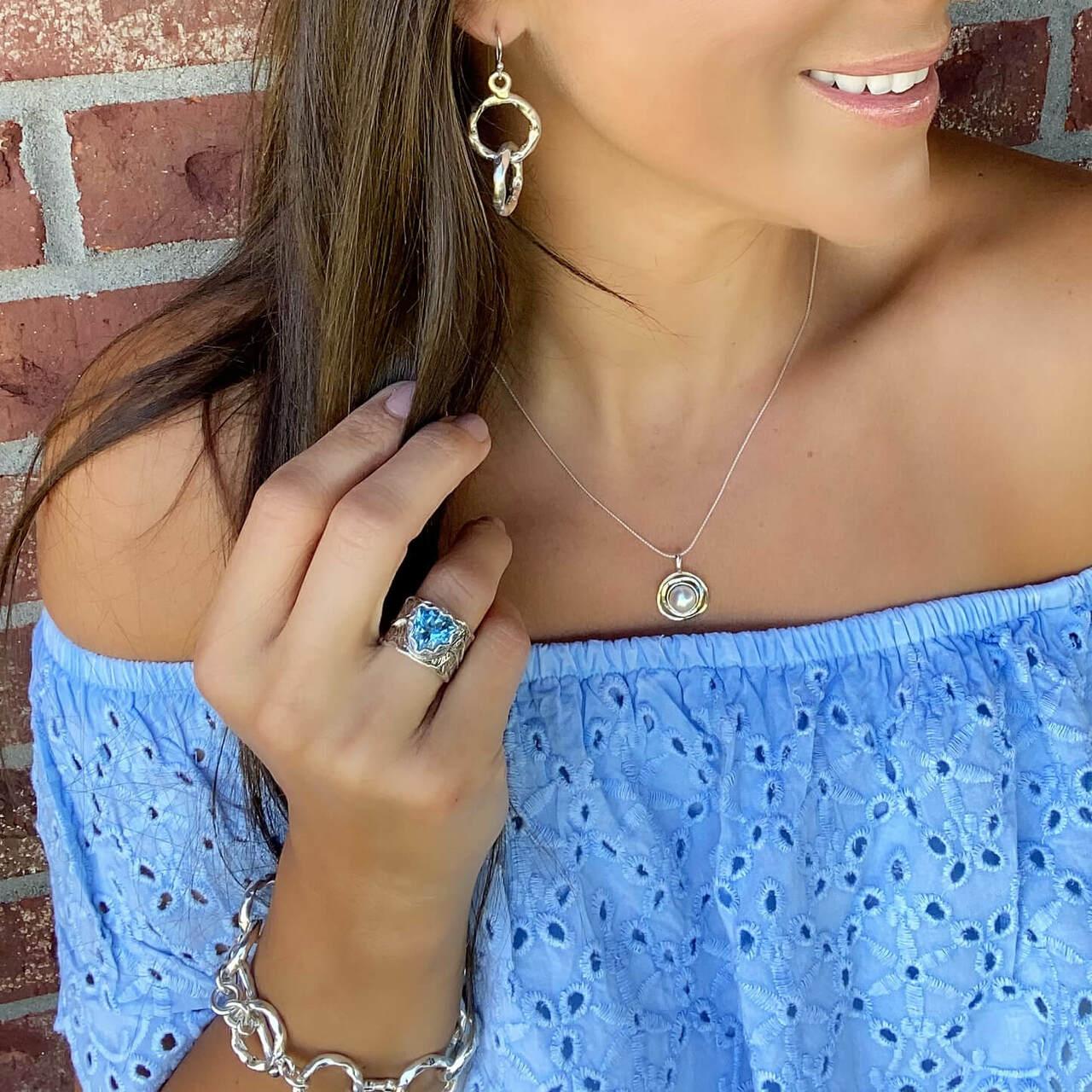 She's a Natural Ring - Blue Topaz