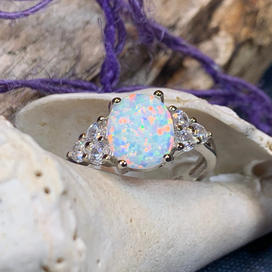 Katerina Opal Celtic Ring