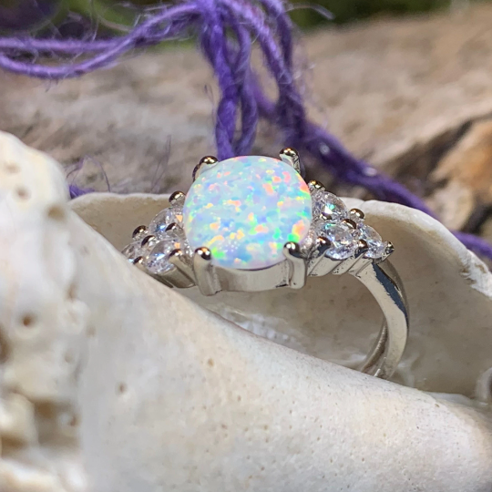 Katerina Opal Celtic Ring