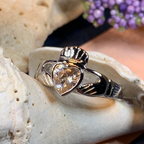 Champagne Diamond Claddagh Ring