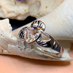 Champagne Diamond Claddagh Ring
