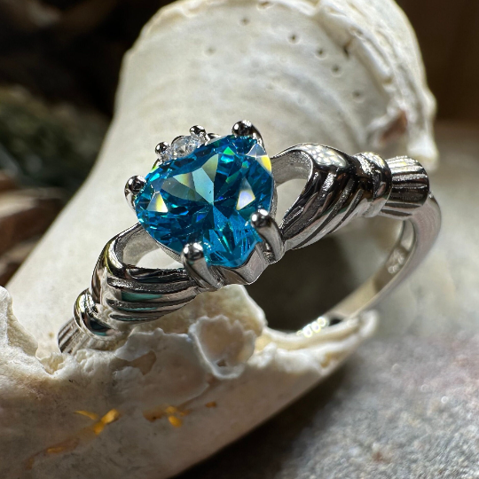 Topaz Claddagh Ring