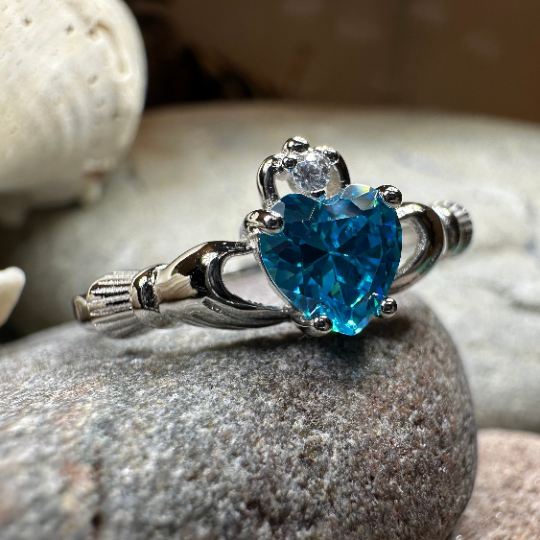 Topaz Claddagh Ring