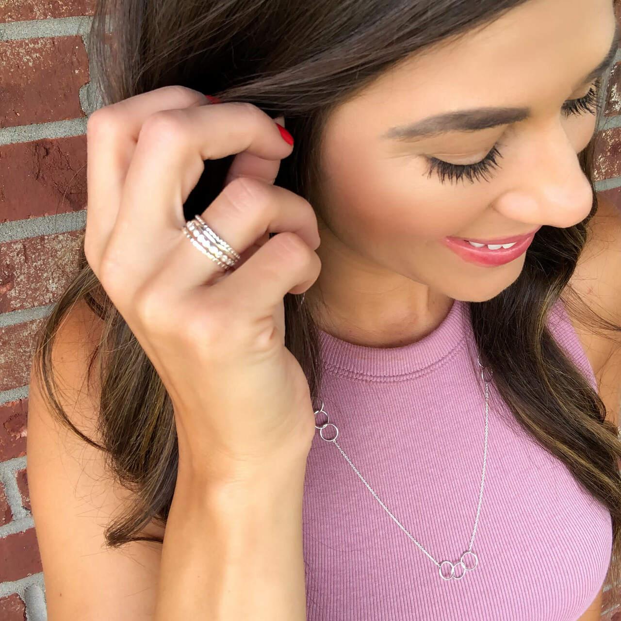 Simple Stack Rings (Set of 4)