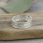 Simple Stack Rings (Set of 4)