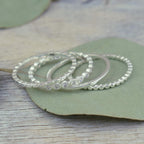 Simple Stack Rings (Set of 4)