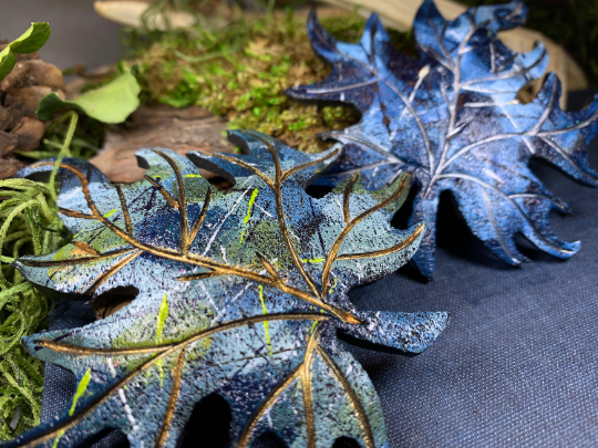 Splatter Maple Leaf Pin