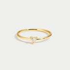 Love - Crystal Heart Ring