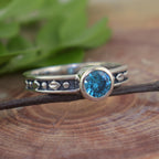 Sparkling Blue Ring