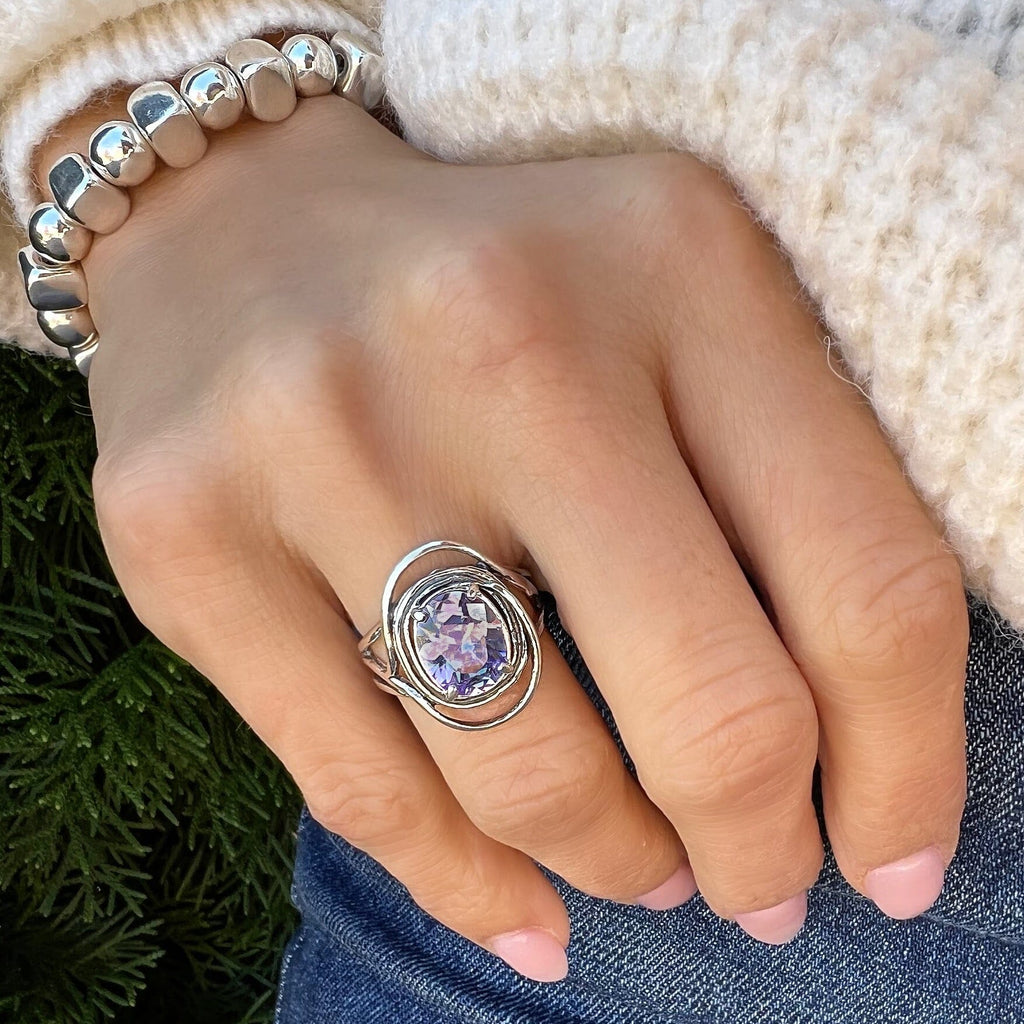 Sparkling Lavender Ring